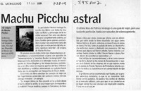 Machu Picchu astral  [artículo]