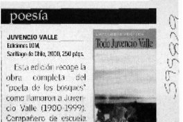 Todo Juvencio Valle  [artículo] Andrés Aguirre