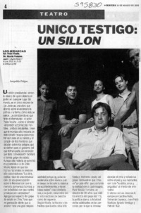 Único testigo, un sillón  [artículo] Leopoldo Pulgar