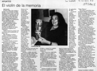 El violín de la memoria  [artículo] Enrique Ramírez Capello