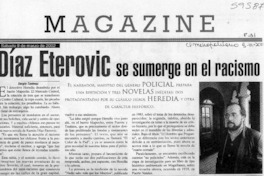 Díaz Eterovic se sumerge en el racismo