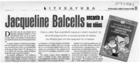 Jacqueline Balcells encanta a los niños  [artículo]