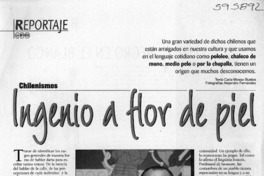 Ingenio a flor de piel  [artículo] Carla Mosso Bustos