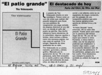 "El patio grande"  [artículo] A. O. M.