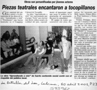 Piezas teatrales encantaron a tocopillanos  [artículo]