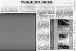 Poesía de Juan Cameron