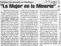"La mujer en la minera"  [artículo]