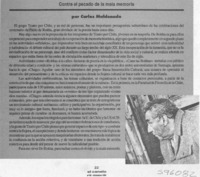 Contra el pecado de la mala memoria