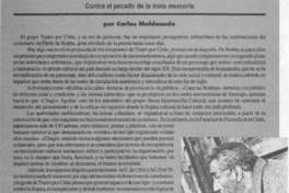 Contra el pecado de la mala memoria