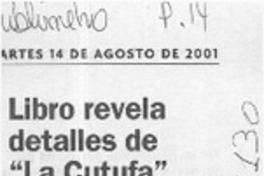 Libro revela detalles de "La Cutufa"  [artículo]