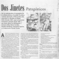 Dos jinetes patagónicos  [artículo]