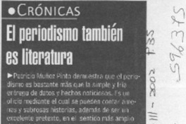 El periodismo también es literatura  [artículo]