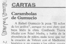 Carambolas de Gumucio  [artículo] Hernán Poblete Varas