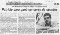 Patricio Jara ganó concurso de cuentos  [artículo]