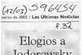 Elogios a Jodorowsky  [artículo]