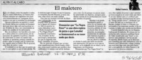 El maletero  [artículo] Rafael Gumucio