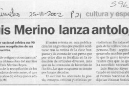 Luis Merino lanza antología  [artículo]