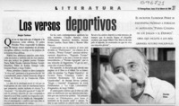 Los versos deportivos  [artículo] Sergio Tanhnuz