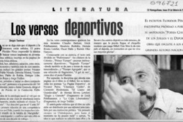 Los versos deportivos  [artículo] Sergio Tanhnuz