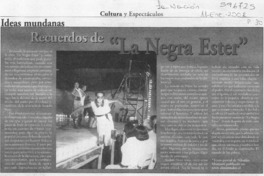 Recuerdos de "La negra Ester"  [artículo]