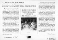 Como cuentos de amor  [artículo] Héctor Monsalve