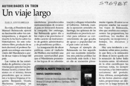 Un viaje largo