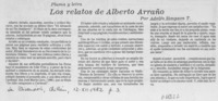 Los relatos de Alberto Arraño