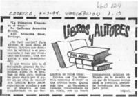 Libros y autores.  [artículo] Ariel.