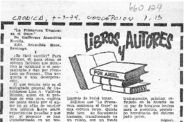 Libros y autores.  [artículo] Ariel.