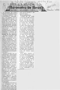 Barometro de libros  [artículo] Claudio Solar.