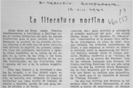 La literatura nortina.  [artículo]