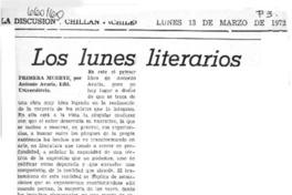 Los lunes literarios  [artículo]