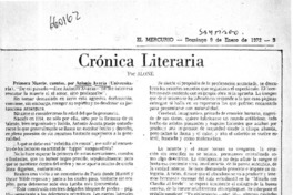 Crónica literaria  [artículo] Alone