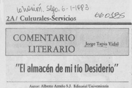 El almacén de mi tío Desiderio