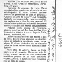 Visión del mundo.  [artículo]