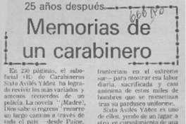 Memorias de un carabinero.  [artículo]