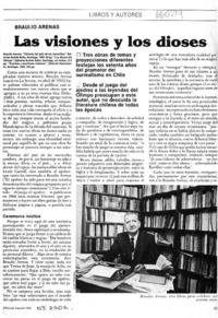 Las visiones y los dioses  [artículo] Jaime Quezada.