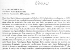 Ruta panamericana  [artículo] Víctor Castro.