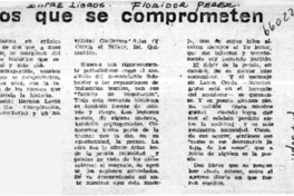 Dos que se comprometen.  [artículo]