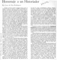Homenaje a un historiador