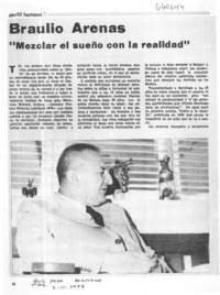 Braulio Arenas mezclar el sueño con la realidad
