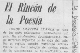 El rincón de la poesía.