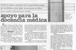 Apoyo para la docencia médica.  [artículo]