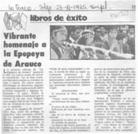 Vibrante homenaje a la Epopeya de Arauco