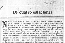 De cuatro estaciones  [artículo] Miguel Arteche.