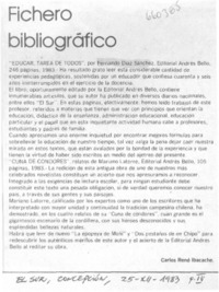 Educar, tarea de todos