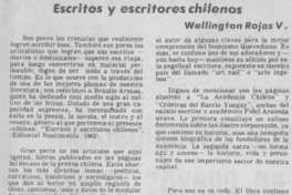 Escritos y escritores chilenos