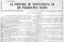 La portada de Antofagasta es un picarón mal hecho