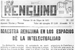 Maestra renguina en los espacios de la intelectualidad.  [artículo]