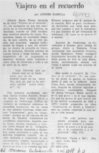 Viajero en el recuerdo